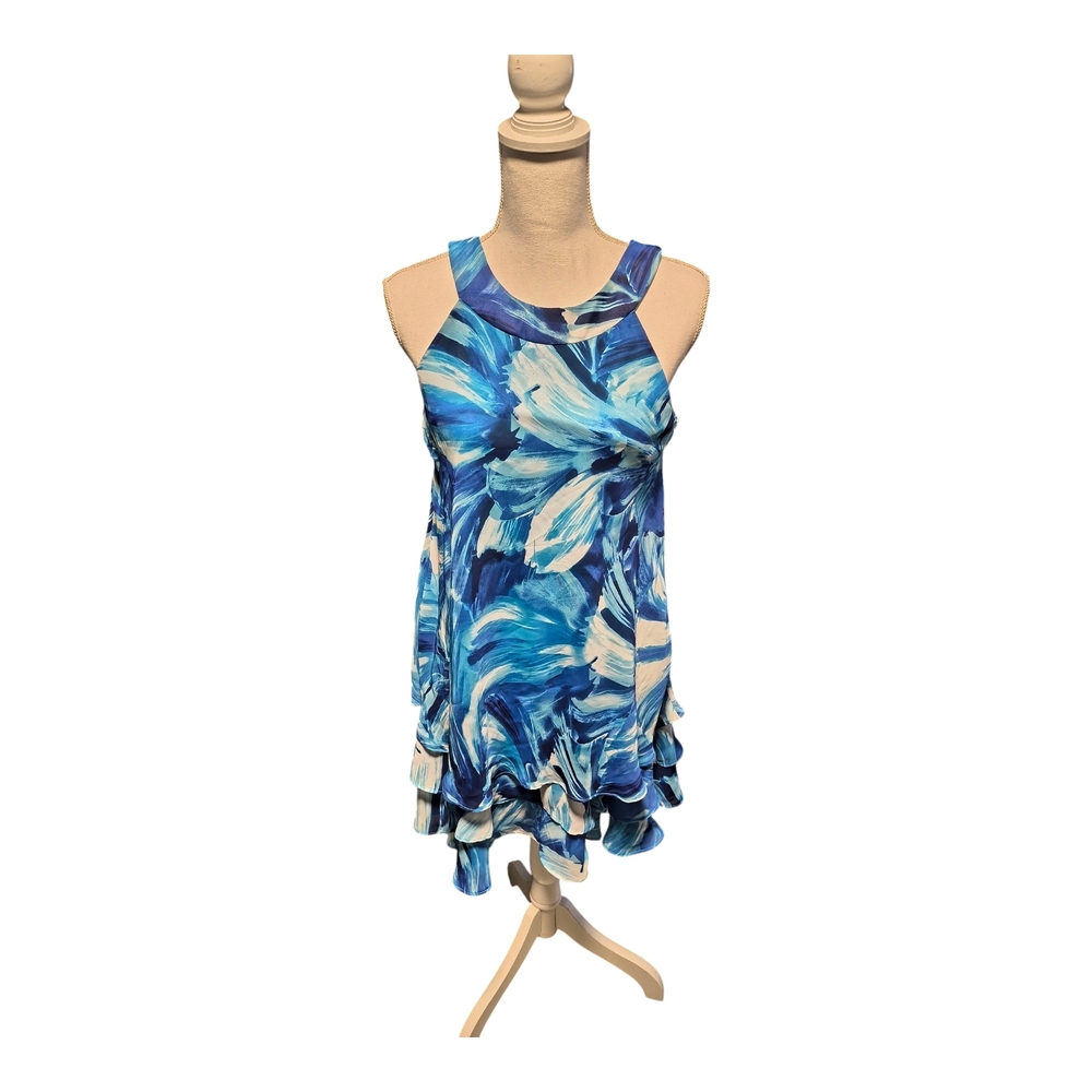 Studio One Vibrant Blue and White Dress